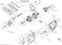 Ось приводной в сборе включает 41 to 41 b Ski-Doo Summit X 800R Power T.E.K. (2009) (504152845)
