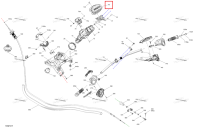 Глубокий чёрный / Can Am красный Steering накладка Sea-Doo RXP 325 X (2026) (277002380)