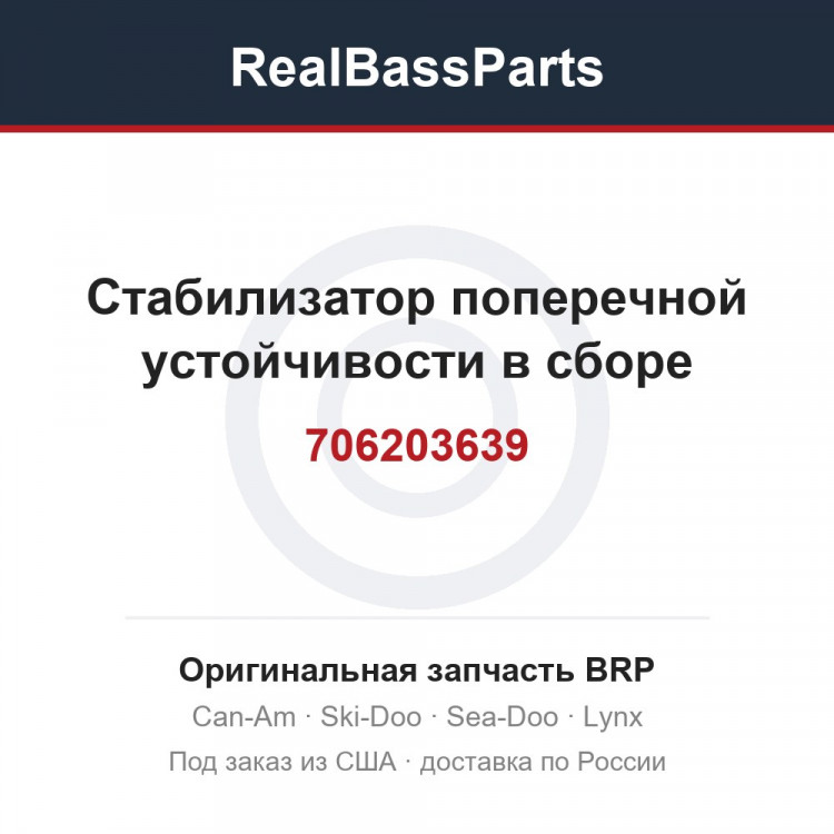 706203639 Стабилизатор поперечной устойчивости в сборе