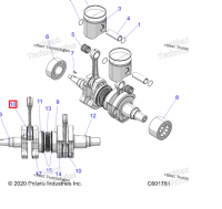 2208792 Шатун Polaris 850