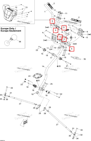 Подушка Ski-Doo 506152434