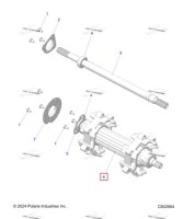 1597870 В сборе приводной вал 2 S 6 T 3.5 P TUB включает 4,5