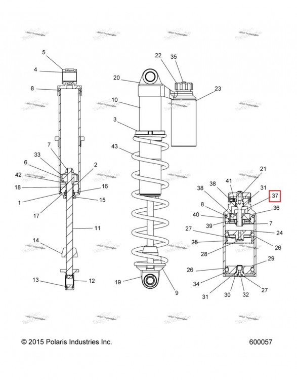 Болт CLICKER 900606 Polaris 800 AXYS Pro RMK LE 155 (2017) (1800354)