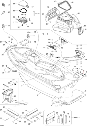 U хомут Sea-Doo 292000011
