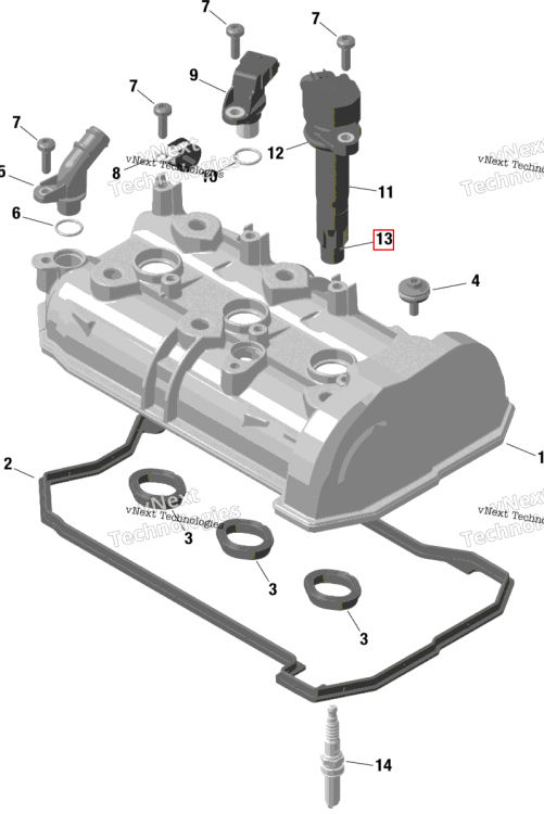 Заглушка пыльник Can-Am Maverick MAX Turbo RR XRS Smart Shock (2024) (420201438)