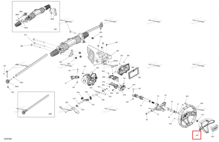 Рулевое колесо облицовка Can-Am Maverick Turbo RR XRS (2026) (709402711)