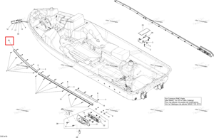 Левый рейлинг Sea-Doo 292001798
