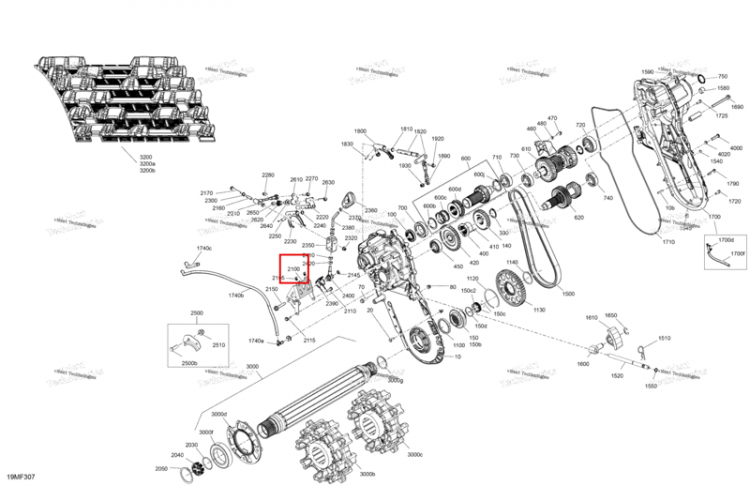 Опора Ski-Doo Expedition LE 900 ACE Turbo (2026) (504155004)