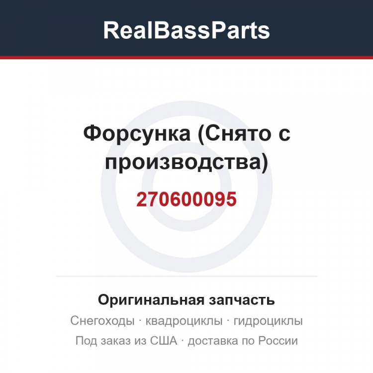 270600095 Форсунка (Снято с производства)