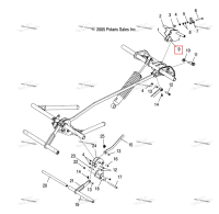 Рычаг ADJUSTMENT левый внутренний Polaris Widetrak LX (2006) (5244981)