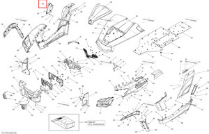Правый нижний задний Mudguards Can-Am 705003606