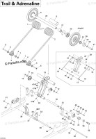 503190718 Ski-doo SKANDIC LH Spring