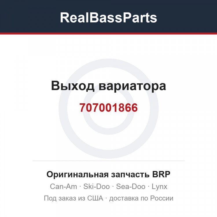 707001866 Выход вариатора