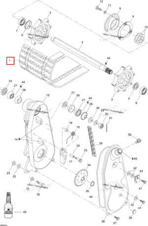 Гусеница 15 × 139 × 0.7 в сборе Ski-Doo 504151833
