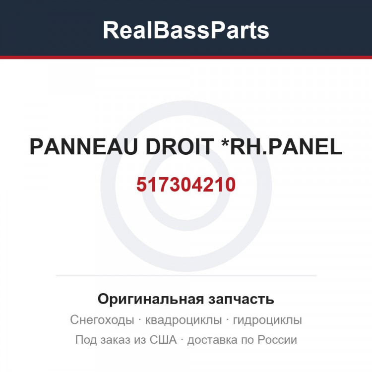 517304210 PANNEAU DROIT  *RH.PANEL