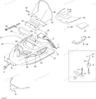 605252351 Headlight cover 2005