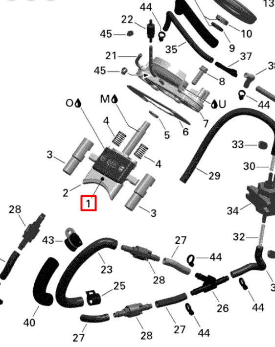 420854980 Лопатка клапана верхняя