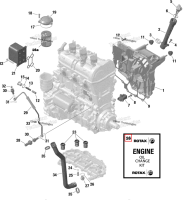 Can Am масляный Change комплект 5 W40 900 C Can-Am Maverick Turbo RR XRC (2022) (9779489)