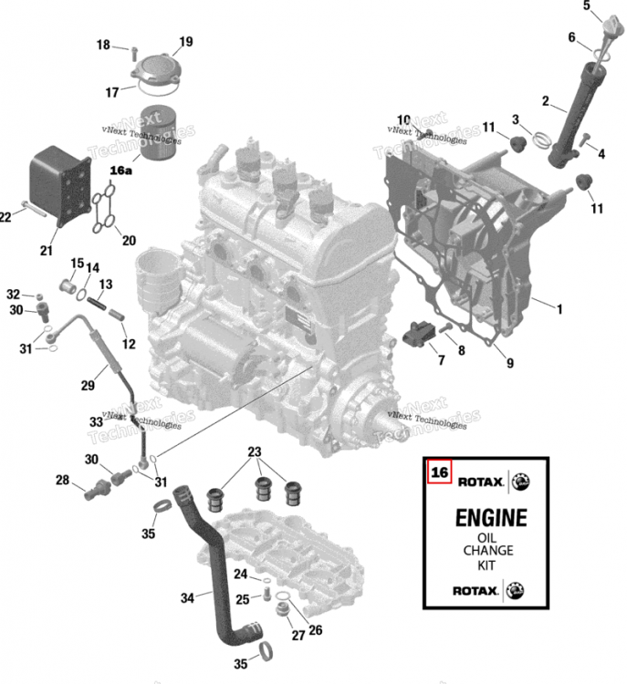Can Am масляный Change комплект 5 W40 900 C Can-Am Maverick Turbo RR XRC (2022) (9779489)