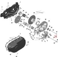 Hexagonal гайка M10 Can-Am Outlander 1000R EFI XMR (2022) (420242403)