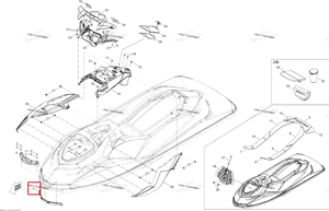 Deck Nose Sea-Doo 291003277
