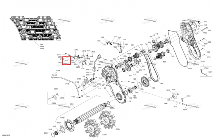 Actuating тяга в сборе Ski-Doo Expedition LE 900 ACE Turbo (2026) (504154952)