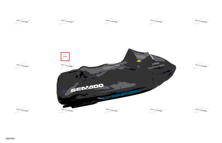 Trailering крышка комплект Sea-Doo GTX 325 Limited (2026) (295101377)