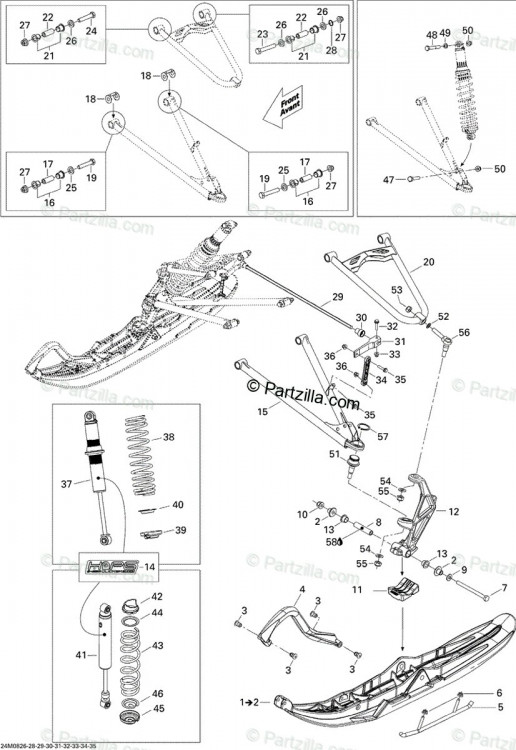 505072385 RH Lower Arm  Рычаг подвески нижний, правый