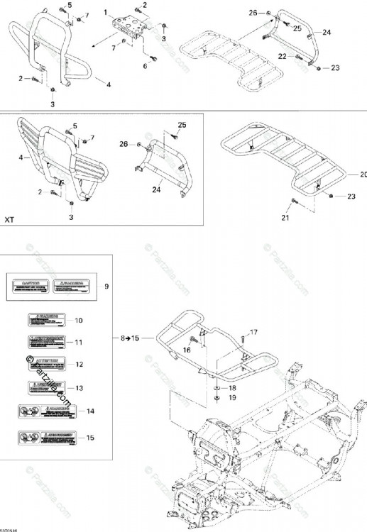 703500452 Комплект багажника