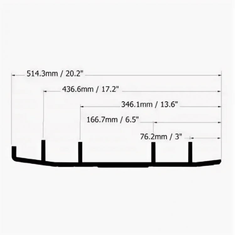 4505-03 Коньки 3S для Yamaha 8EN-23731-01-00