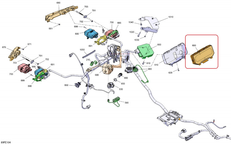 710008297 Панель приборов спидометр для квадроциклов Can-Am OUTLANDER G3 710008297