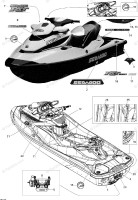 219903462 DECALQUE SEADOO*SEA-DOO DECAL  Наклейка самоклеящаяся для гидроцикла