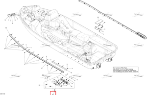 SPONSON пластина Sea-Doo 292001804
