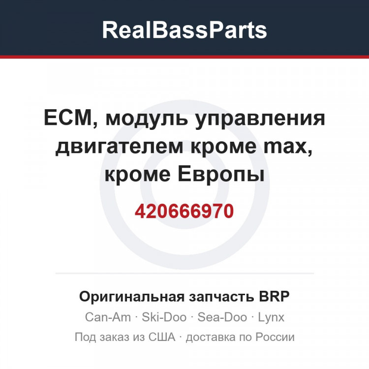 420666970 ECM, модуль управления двигателем кроме max, кроме Европы