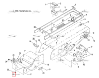 Заглушка HOLE Polaris Widetrak LX (2006) (7080398)