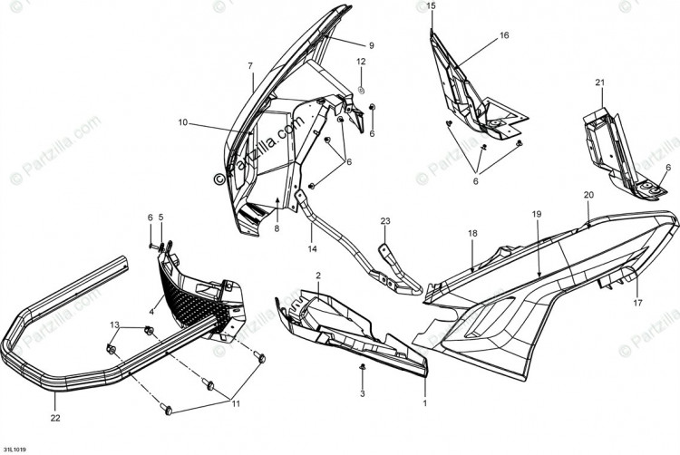 502007014 BUMPER SUPPORT TUBE LH  Стальная опора бампера, левая