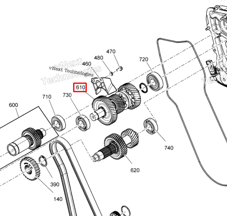 504154126 Вал КПП Ski-Doo
