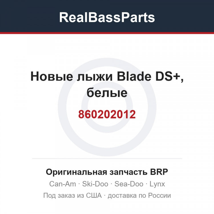 860202012 Новые лыжи Blade DS+, белые