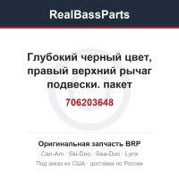 706203648 Глубокий черный цвет, правый верхний рычаг подвески. пакет стандартный белый