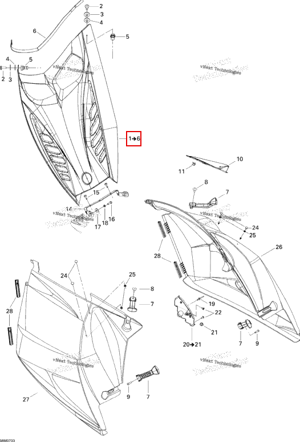 Капот Ski-Doo 517303761