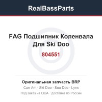 804551 FAG Подшипник Коленвала Для Ski Doo 420832595, 420832596