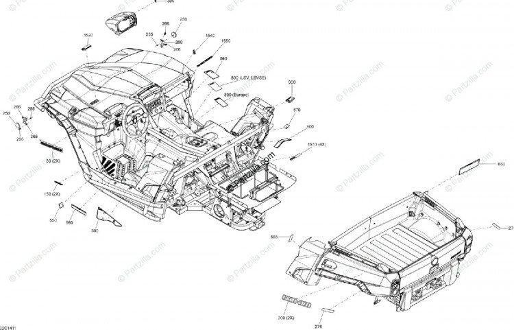 704904194 Наклейка, модель Canam, желтая