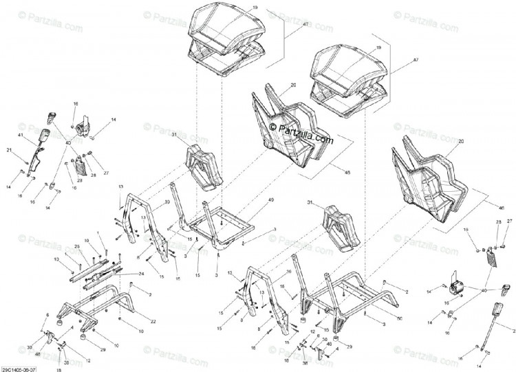 708001338 Спинка в сборе, модель Xwhite xrs, xrsdps
