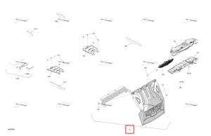 Снежный защита в сборе d Ski-Doo 520003148