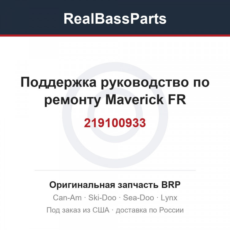 219100933 Поддержка руководство по ремонту Maverick FR