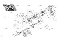 Левый звёздочка колесо 8 зубьев Ski-Doo Expedition LE 900 ACE Turbo (2026) (504154910)