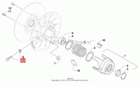 0648-799 Болт ролика M800 Arctic Cat SCREW,CAM ROLLER-M10X1.5-40 CL 8.8