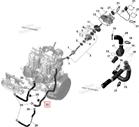 Formed шланг Ski-Doo Summit X 850 E-TEC Turbo R (2026) (420201519)