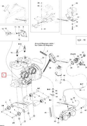 Двигатель 593 Ho SDI Rer Ski-Doo 400509751