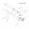 7042282-067 Пружина задней подвески левая для снегоходов Polaris 600 WIDETRAK IQ / FS WIDETRAK IQ 2009-2017" 7042282-067